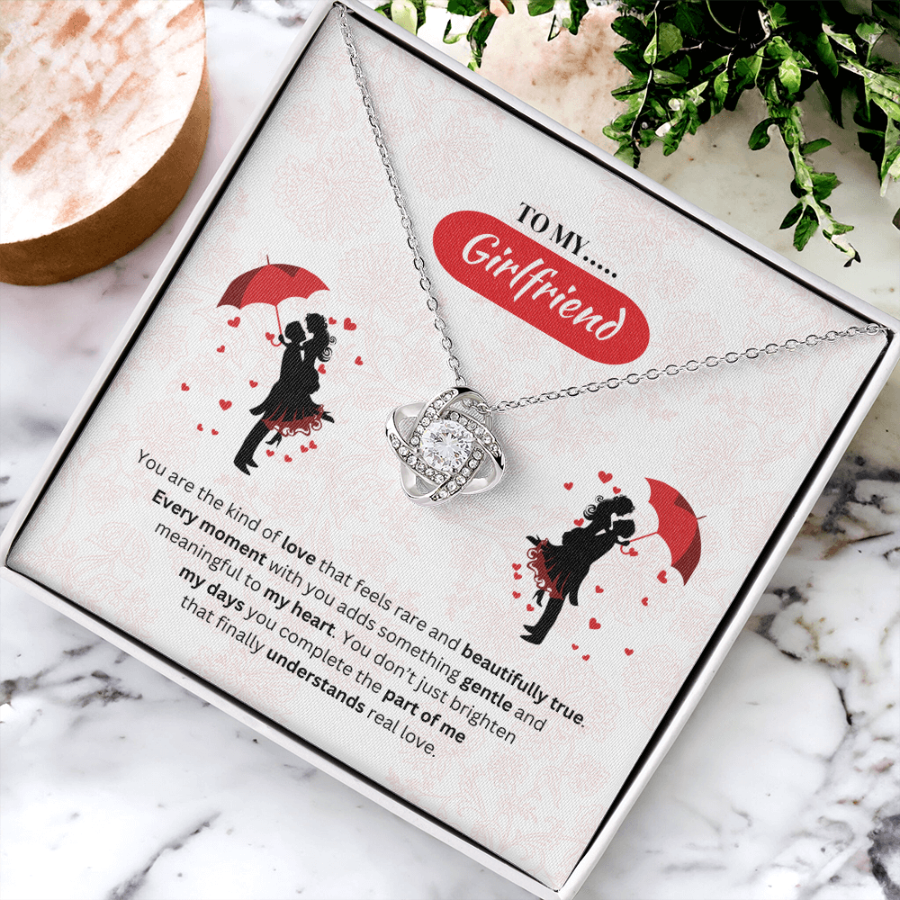 To My Girlfriend | Your Love Feels Beautiful | Love Knot Necklace