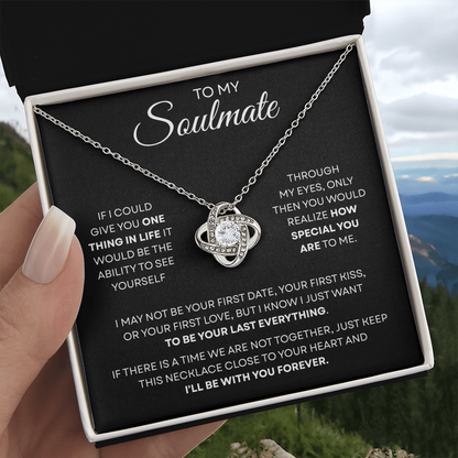 To My Soulmate | You Are Special | Love Knot Necklace