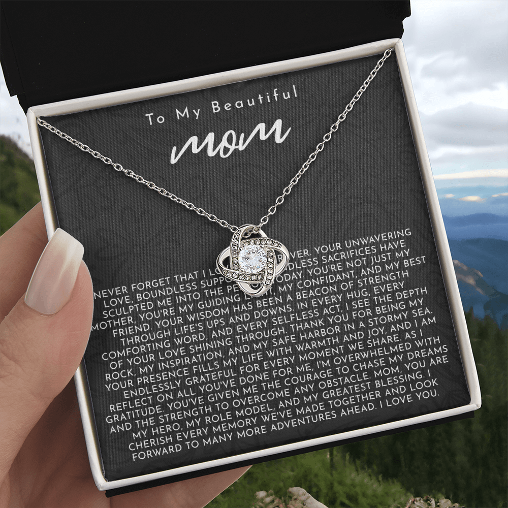 To My Mom | My Guiding Light | Love Knot Necklace