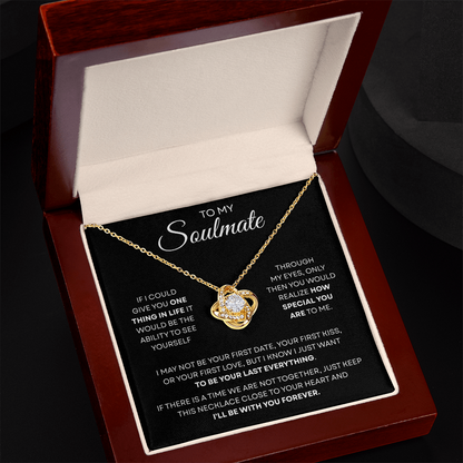 To My Soulmate | You Are Special | Love Knot Necklace