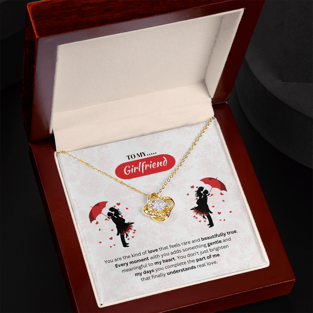 To My Girlfriend | Your Love Feels Beautiful | Love Knot Necklace