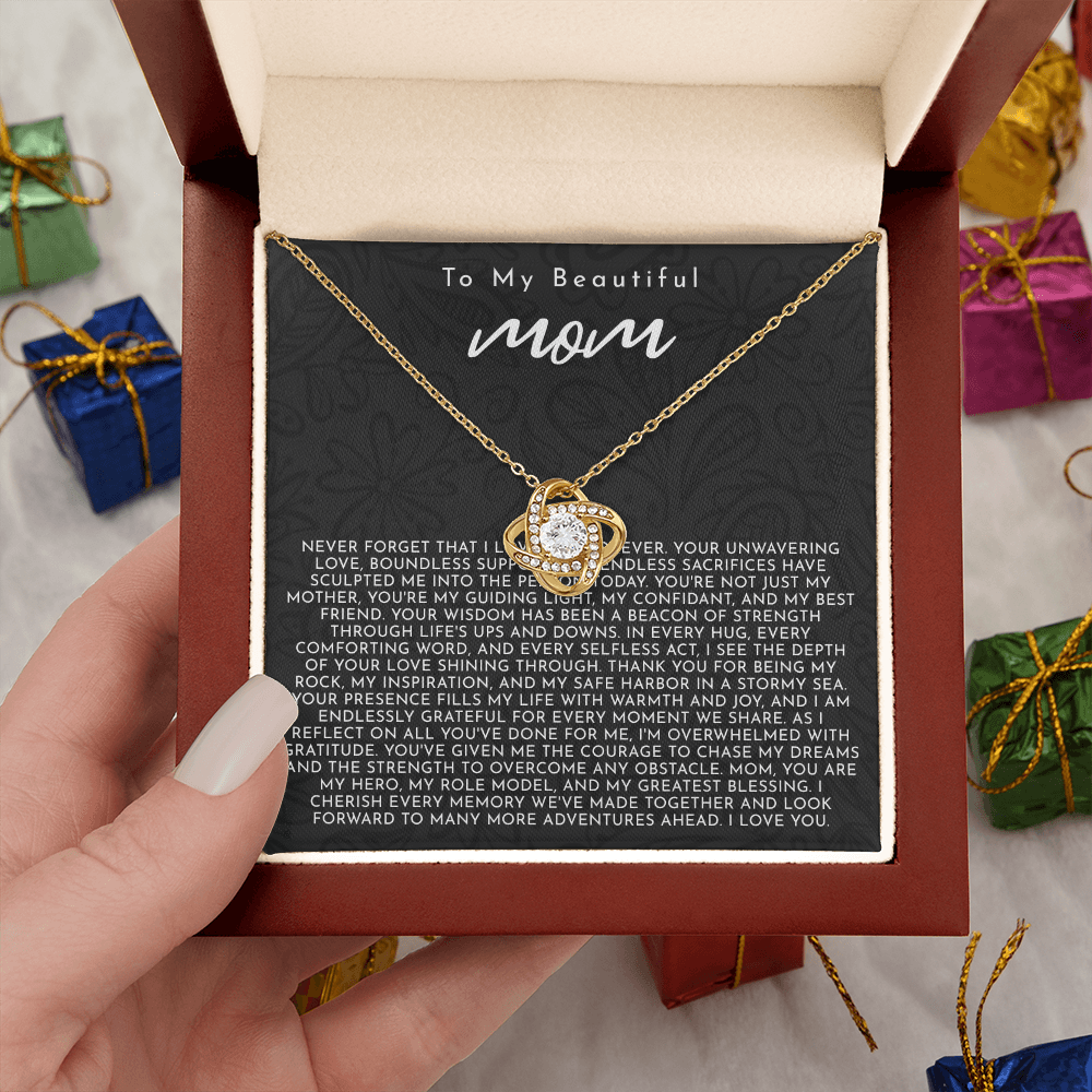 To My Mom | My Guiding Light | Love Knot Necklace