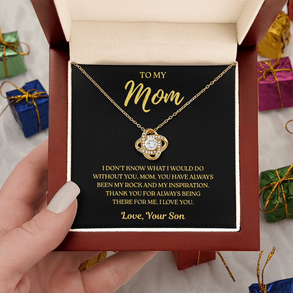To My Mom – Thank You Mom Always – Love Knot Necklace