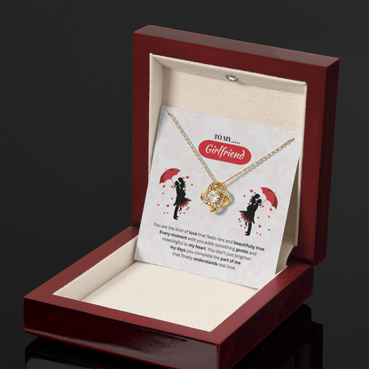 To My Girlfriend | Your Love Feels Beautiful | Love Knot Necklace