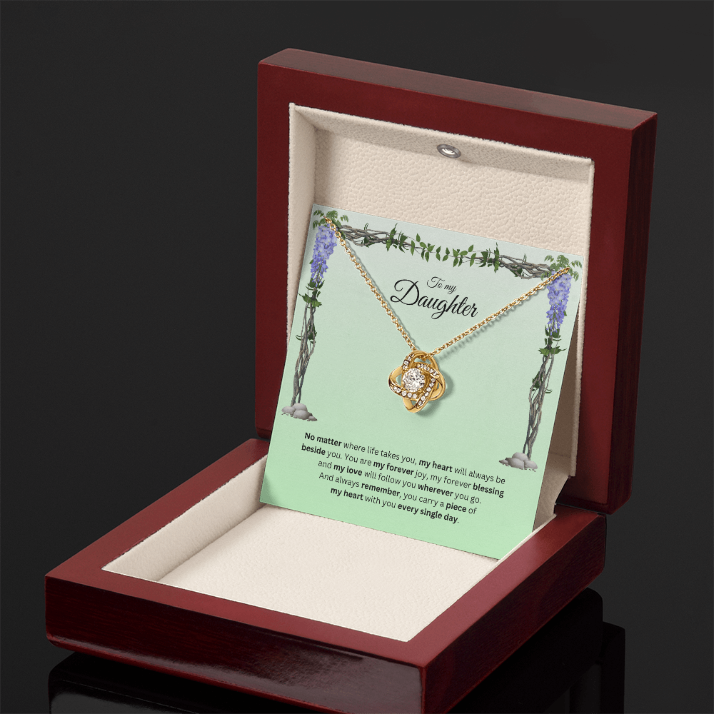 To My Daughter | Your Journey Inspires Me Always | Love Knot Necklace