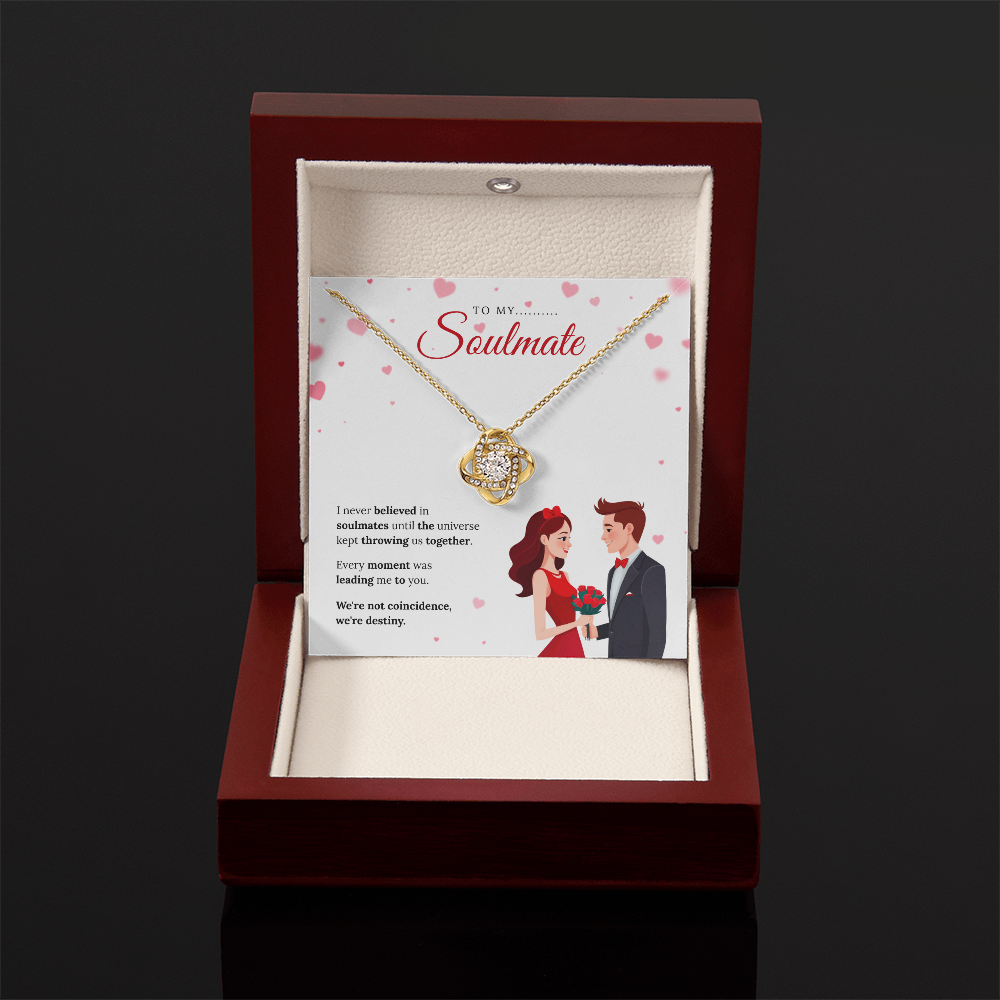 To My Soulmate | My Forever Favorite Person | Love Knot Necklace