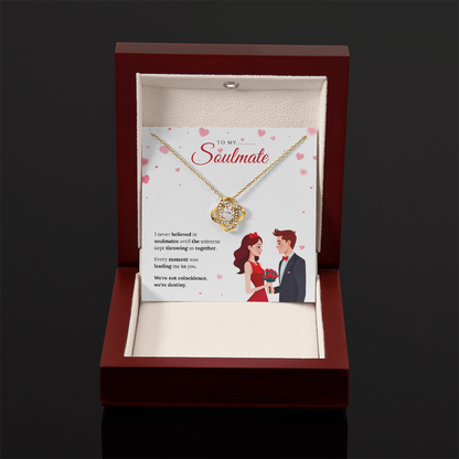 To My Soulmate | My Forever Favorite Person | Love Knot Necklace