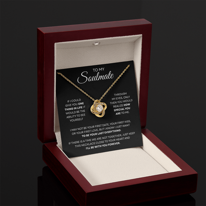 To My Soulmate | You Are Special | Love Knot Necklace