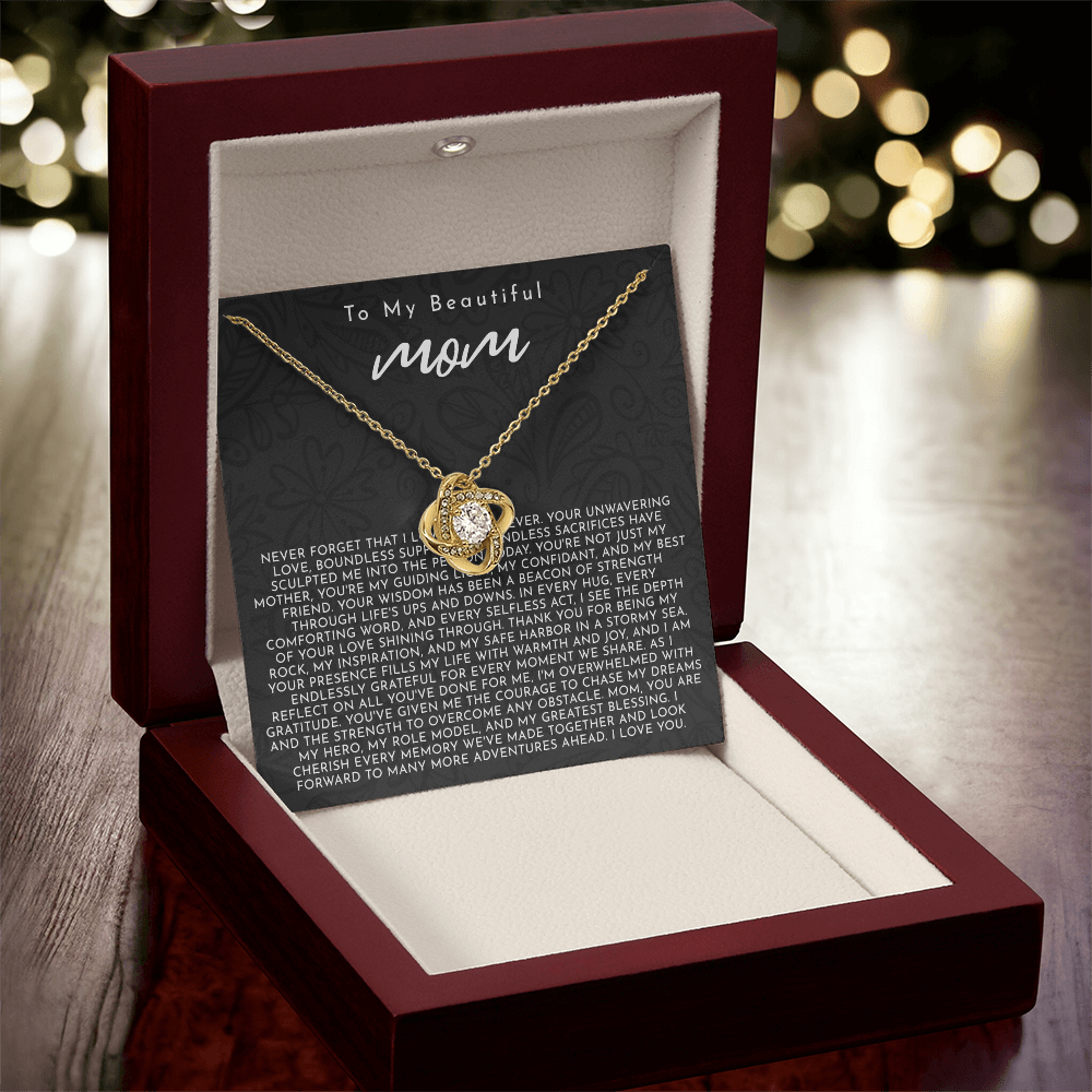 To My Mom | My Guiding Light | Love Knot Necklace