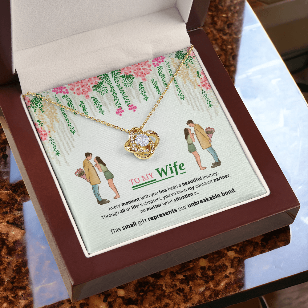 To My Wife | Our Unbreakable Bond | Love Knot Necklace