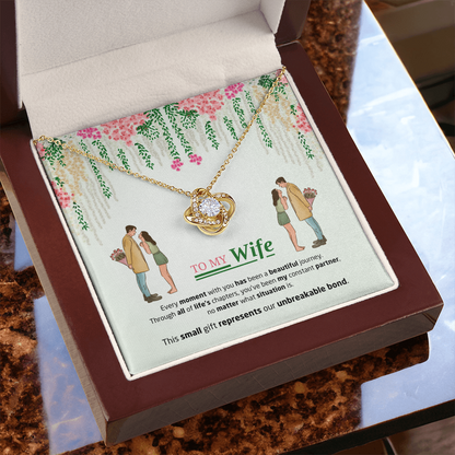 To My Wife | Our Unbreakable Bond | Love Knot Necklace