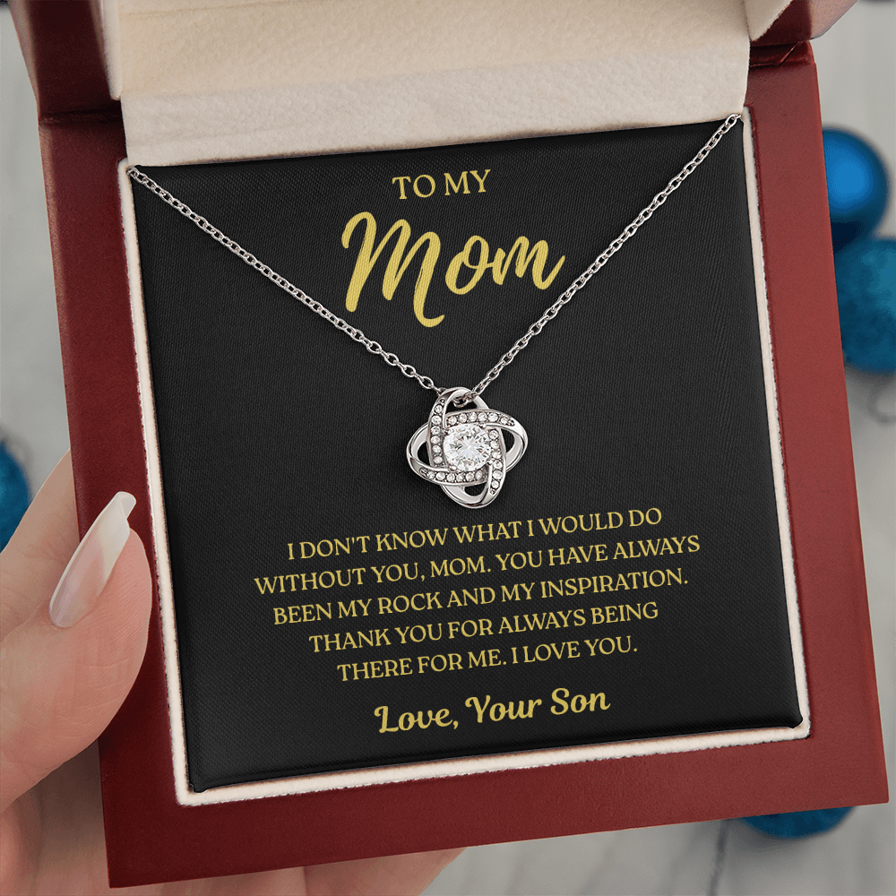 To My Mom – Thank You Mom Always – Love Knot Necklace