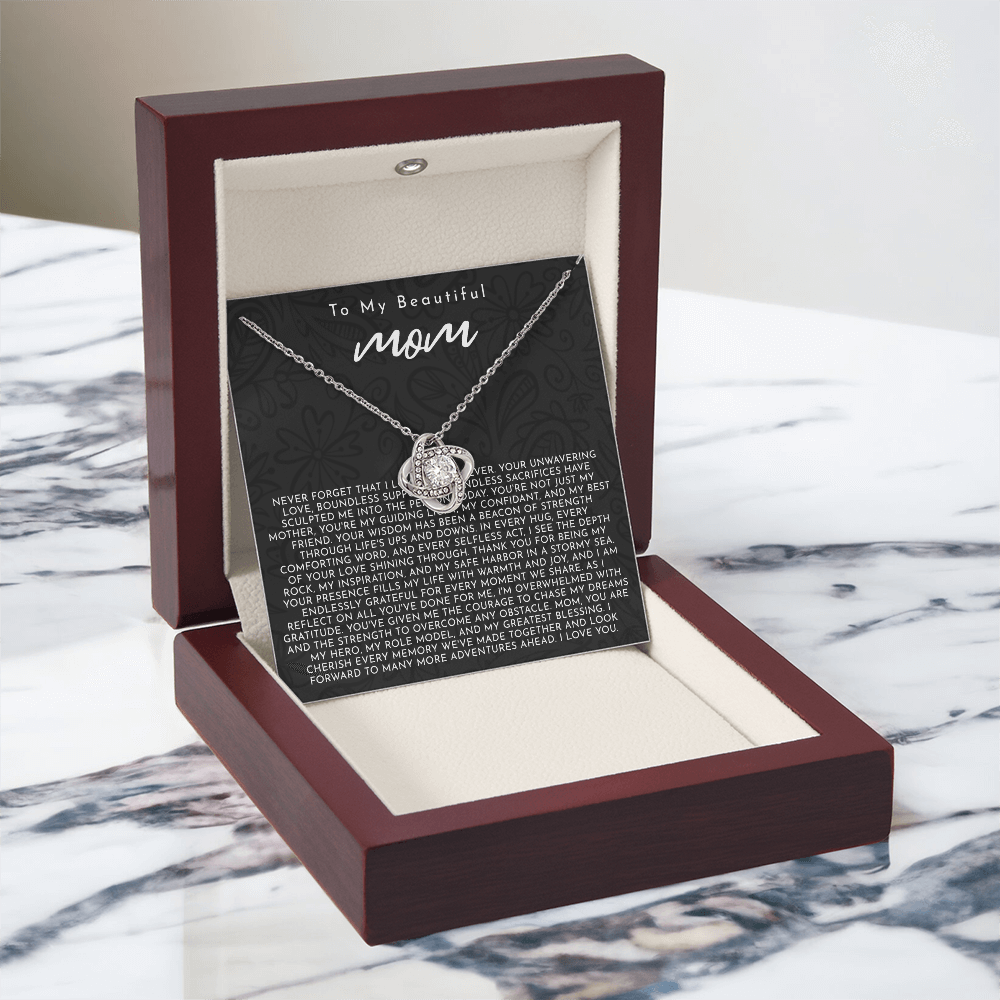 To My Mom | My Guiding Light | Love Knot Necklace
