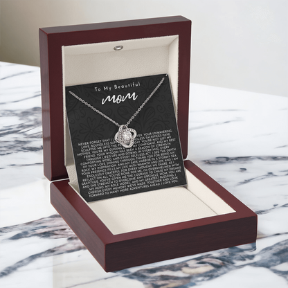 To My Mom | My Guiding Light | Love Knot Necklace