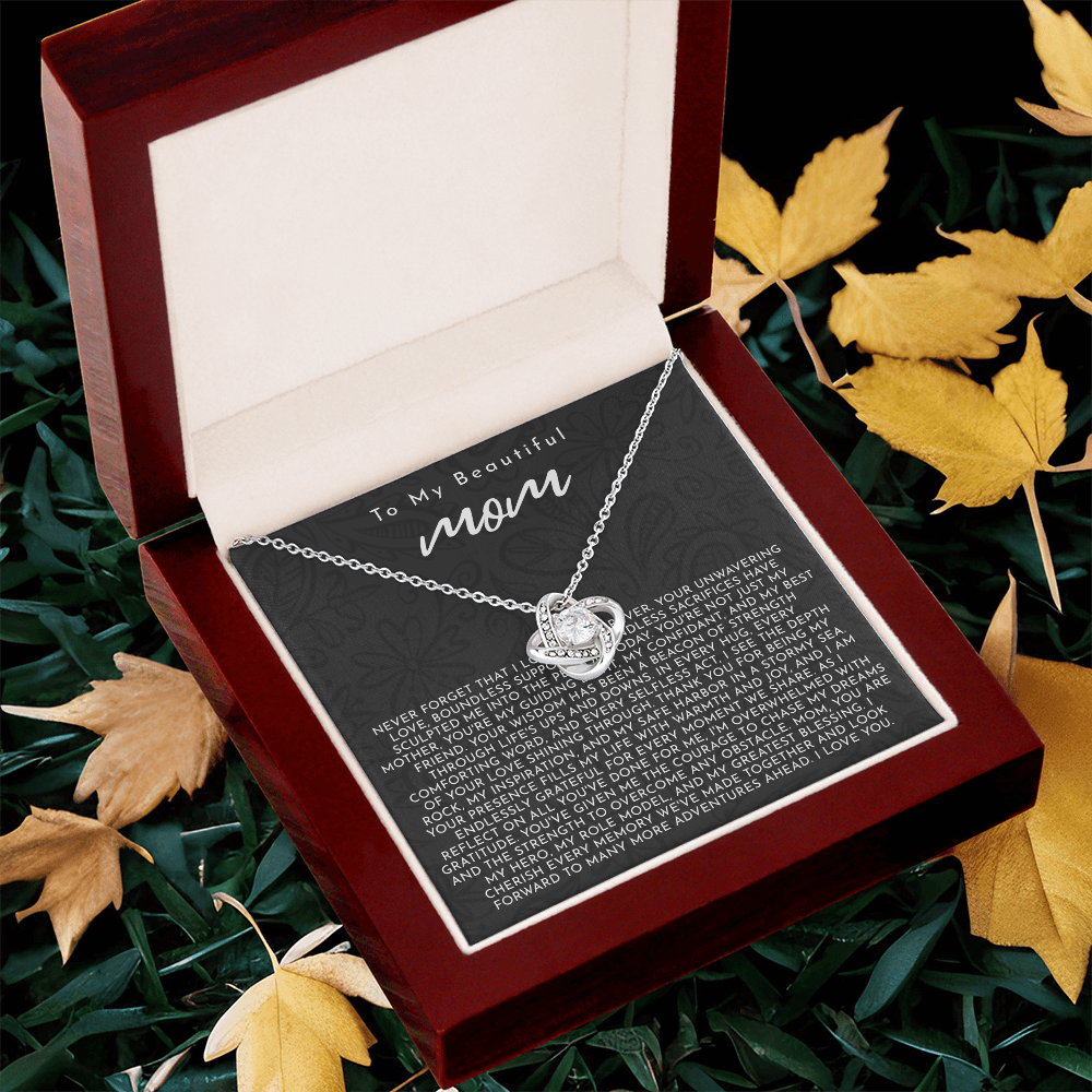 To My Mom | My Guiding Light | Love Knot Necklace
