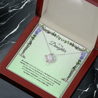 To My Daughter | Your Journey Inspires Me Always | Love Knot Necklace