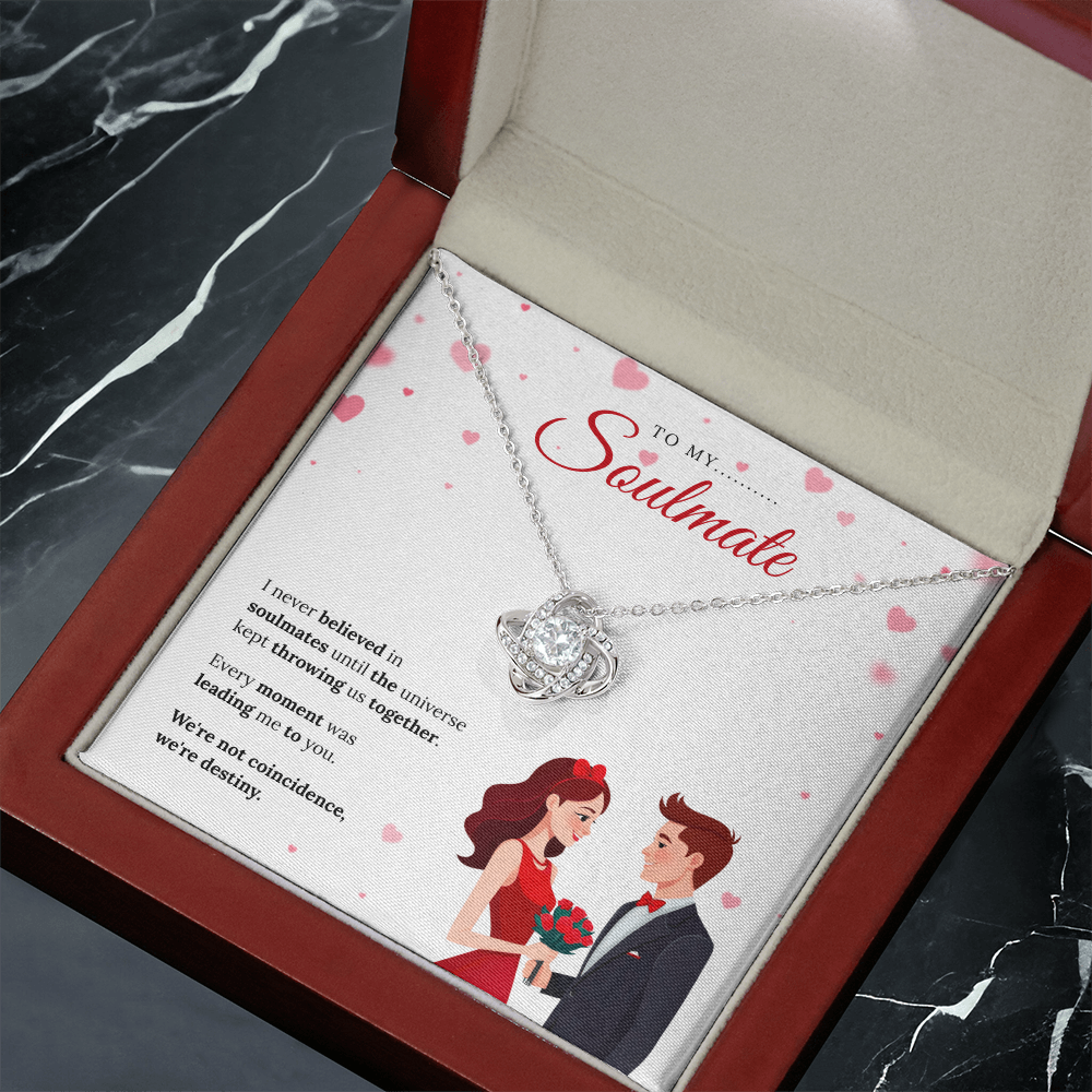 To My Soulmate | My Forever Favorite Person | Love Knot Necklace