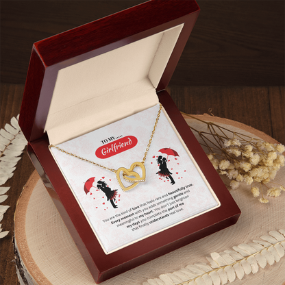 To My Girlfriend | Your Love Feels Beautiful | Interlocking Hearts Necklace