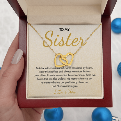 To My Sister – Unconditional Love Forever – Love Knot Necklace