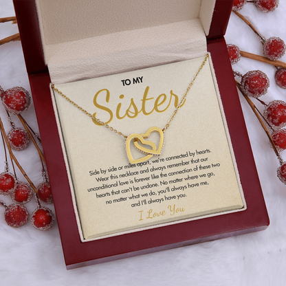 To My Sister – Unconditional Love Forever – Love Knot Necklace