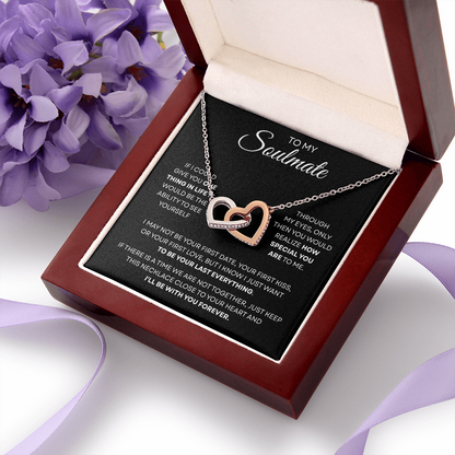 To My Soulmate | You Are Special | Interlocking Hearts Necklace