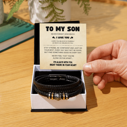 To My Son – I'm Always With You – Love You Forever Bracelet