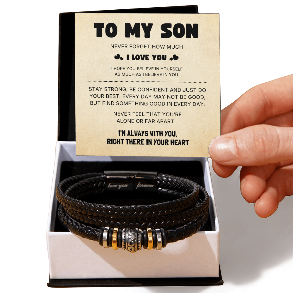 To My Son – I'm Always With You – Love You Forever Bracelet