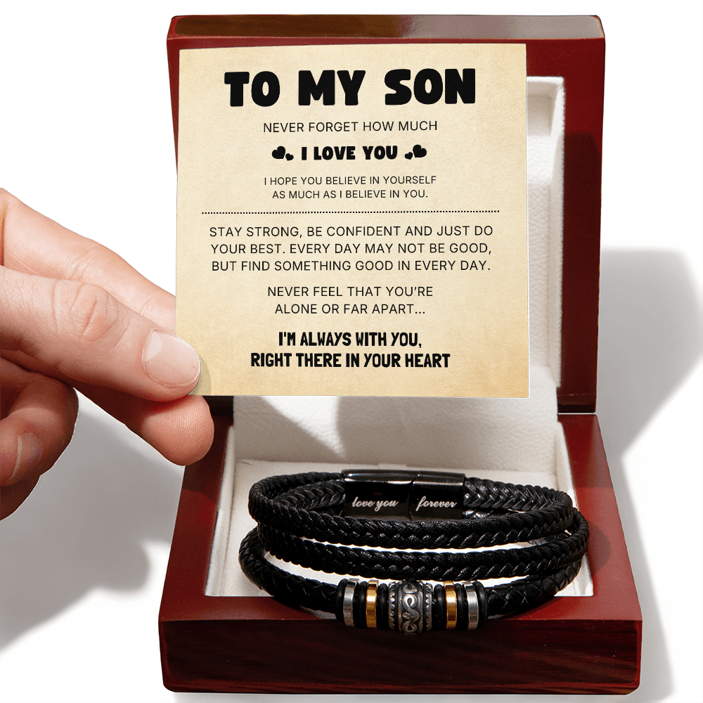 To My Son – I'm Always With You – Love You Forever Bracelet