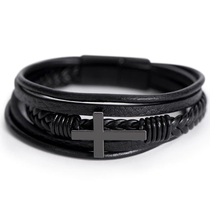 To Our Son – We Believe in You – Cross Bracelet