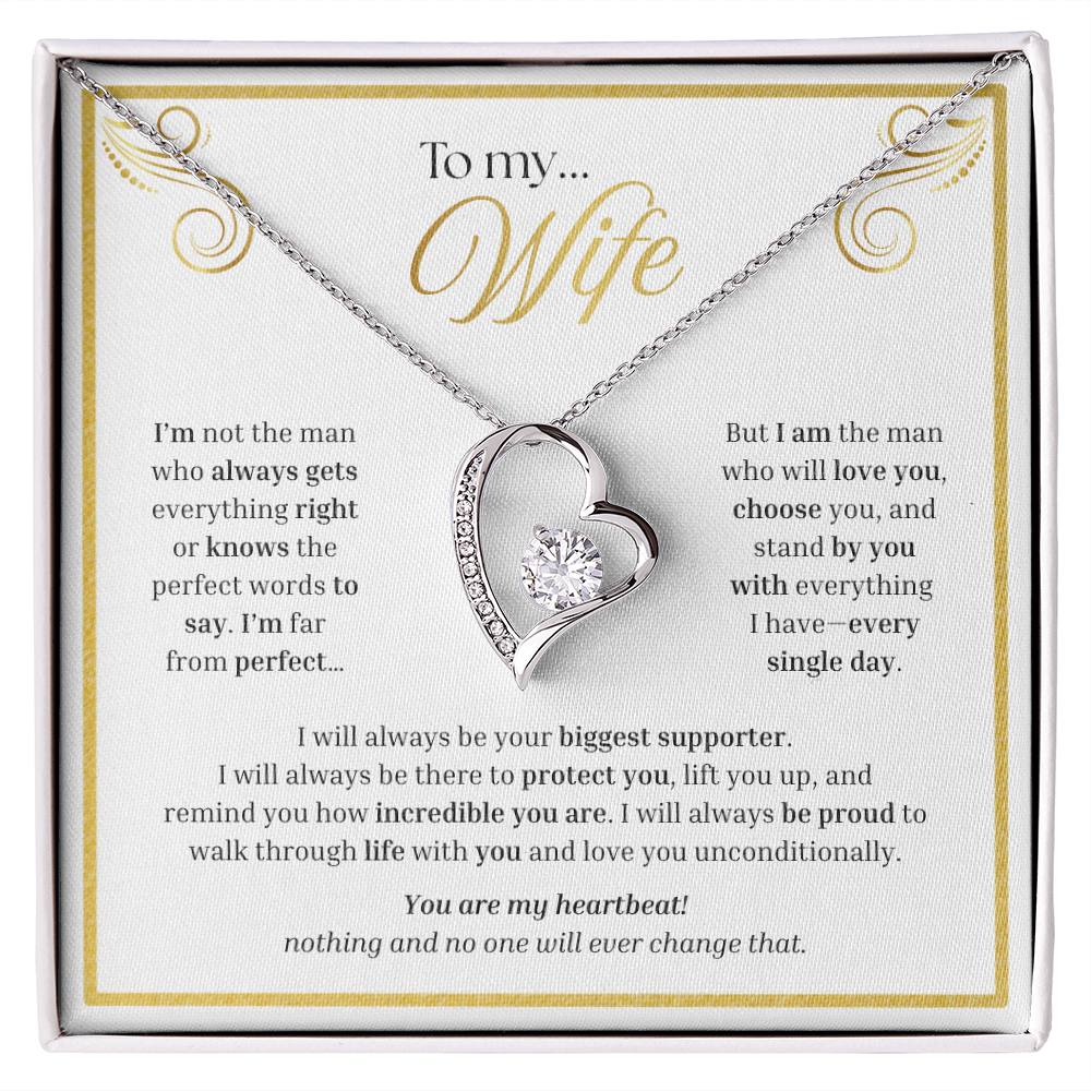 To My Wife | My Unconditional Love for You | Forever Love Necklace