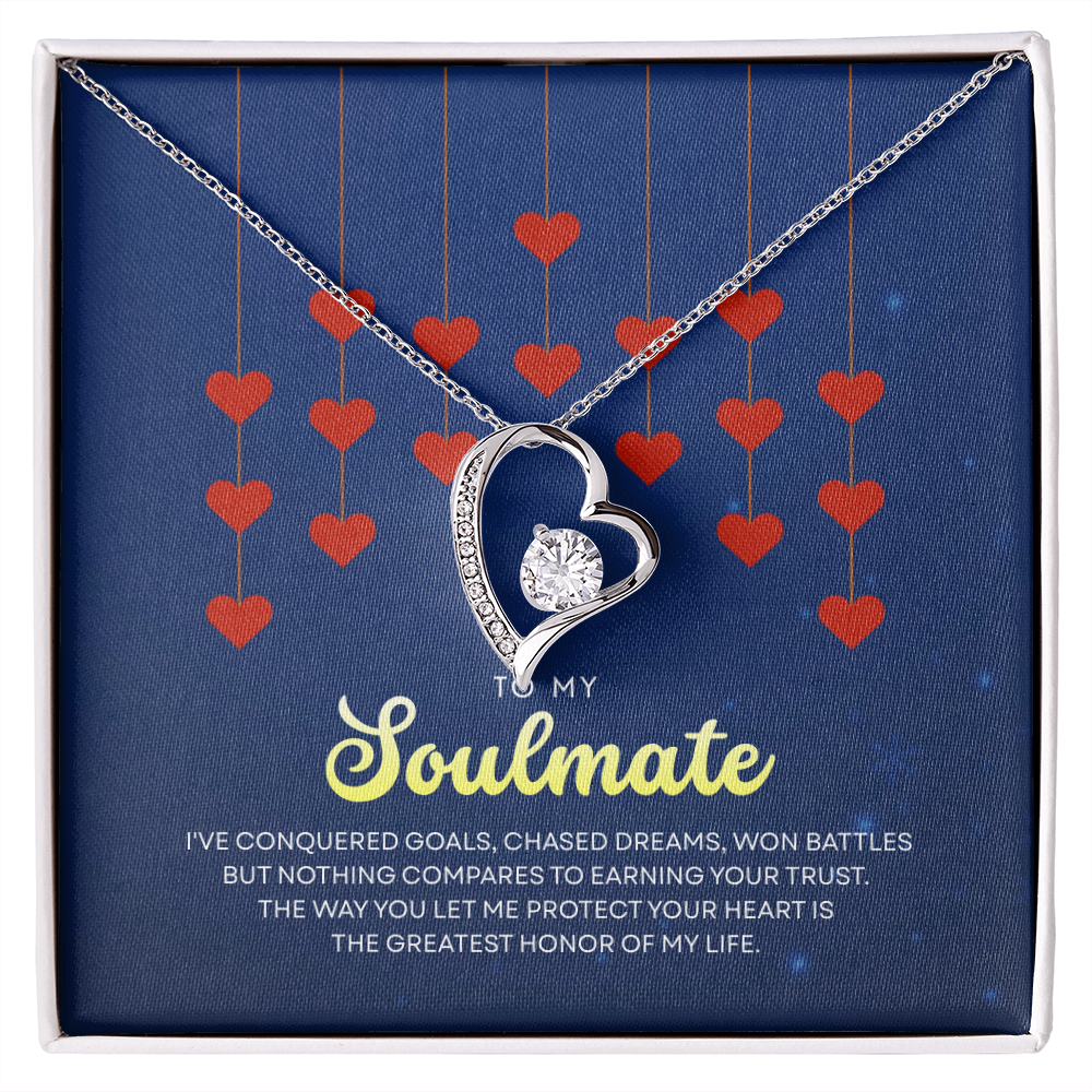 To My Soulmate | With You, Love Makes Sense | Forever Love Necklace