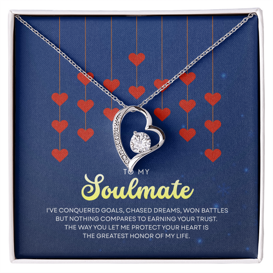 To My Soulmate | With You, Love Makes Sense | Forever Love Necklace