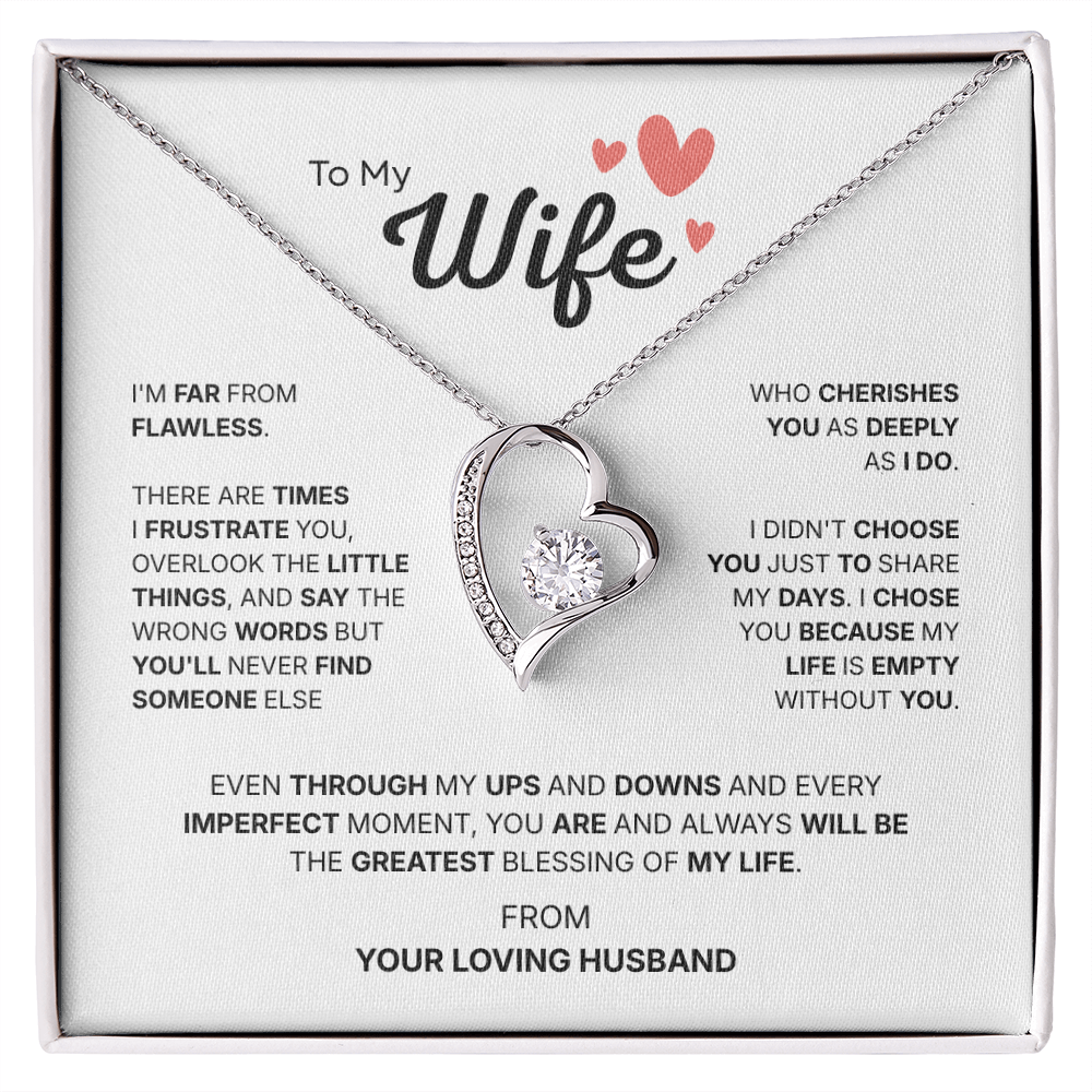 To My Wife | Chosen With All My Heart | Forever Love Necklace
