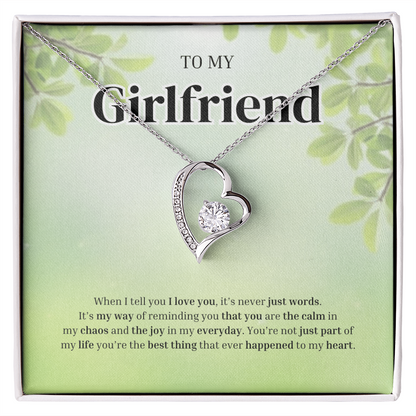 To My Girlfriend | Grateful for the Joy You Bring | Forever Love Necklace