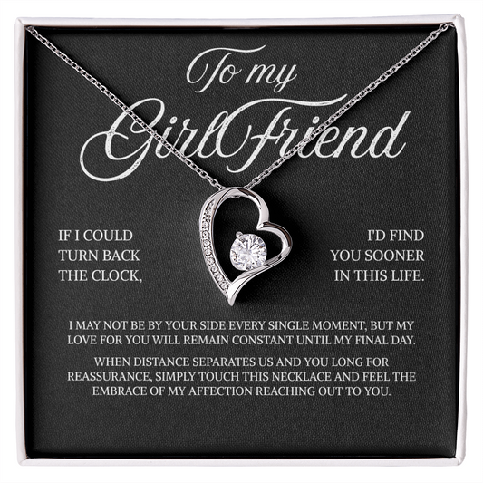 To My Girlfriend | Even Distance Can't Change My Love | Forever Love Necklace