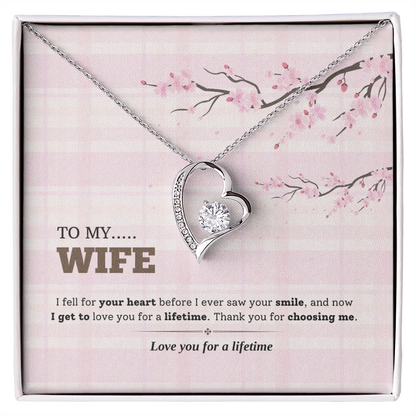To My Wife | Love You for a Lifetime | Forever Love Necklace