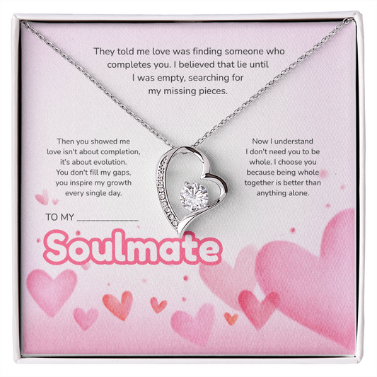 To My Soulmate | Love Led Me to You | Forever Love Necklace