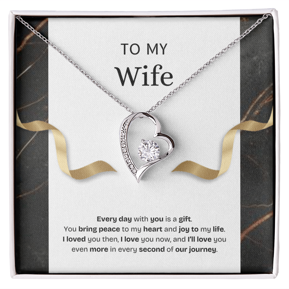 To My Wife | Every Day With You Is a Gift | Forever Love Necklace