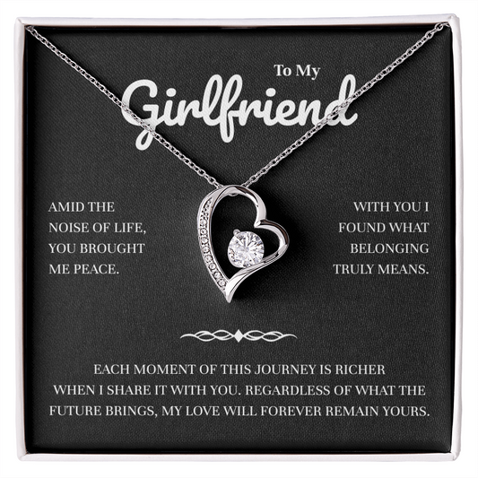 To My Girlfriend | Sharing Every Moment, Loving You Always | Forever Love Necklace