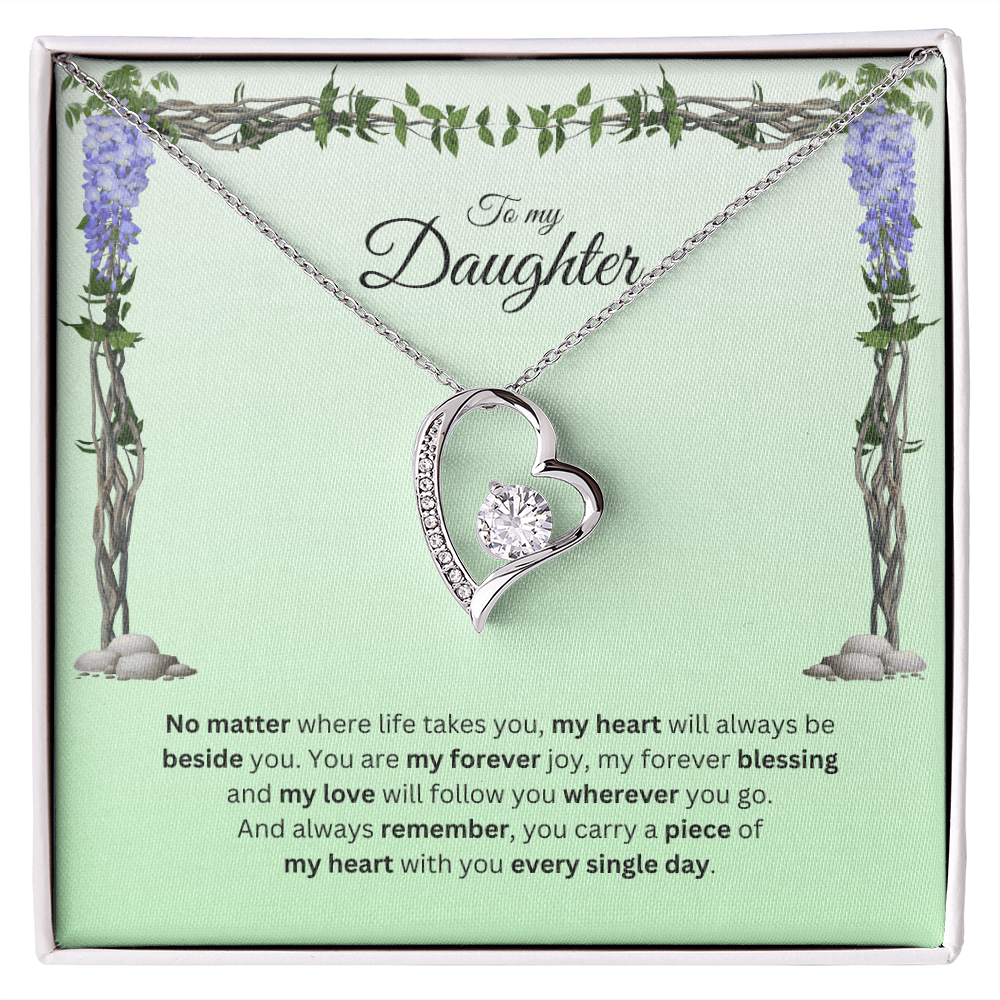 To My Daughter | Your Journey Inspires Me Always | Forever Love Necklace