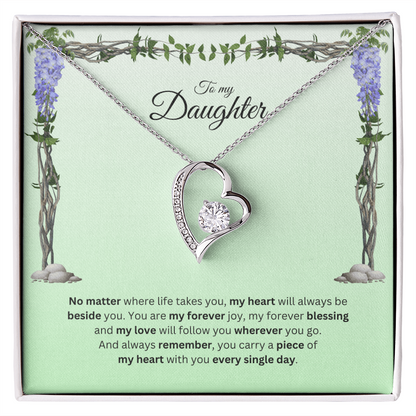 To My Daughter | Your Journey Inspires Me Always | Forever Love Necklace