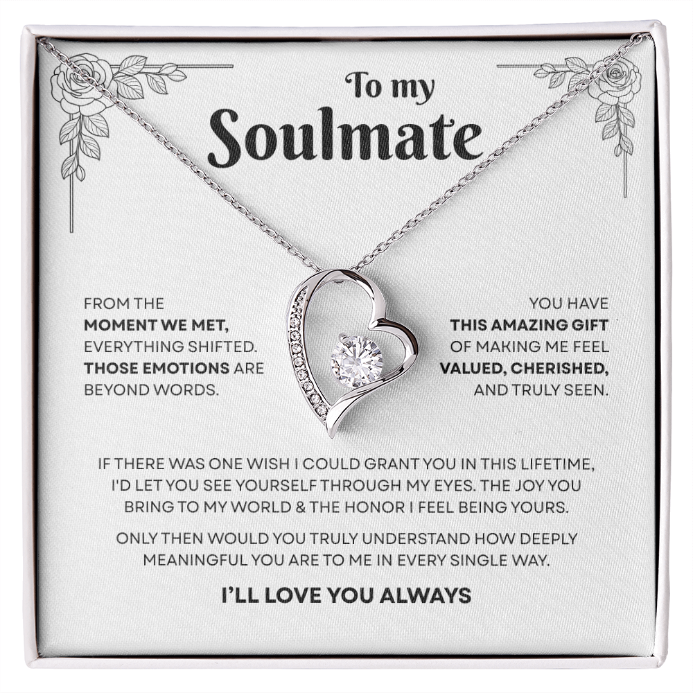 To My Soulmate | A Bond That Means Everything | Forever Love Necklace