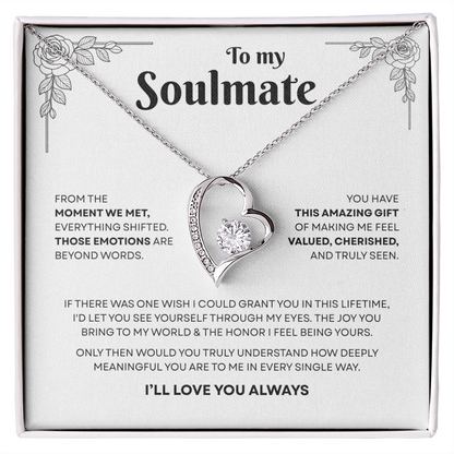 To My Soulmate | A Bond That Means Everything | Forever Love Necklace