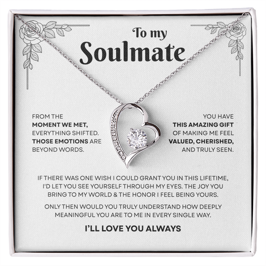 To My Soulmate | A Bond That Means Everything | Forever Love Necklace