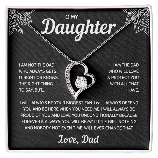 To My Daughter | A Father's Forever Love | Forever Love Necklace