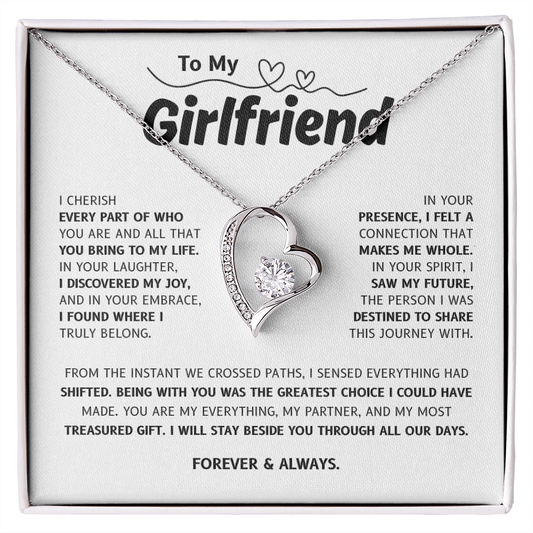 To My Girlfriend | The One I Chose and Cherish | Forever Love Necklace