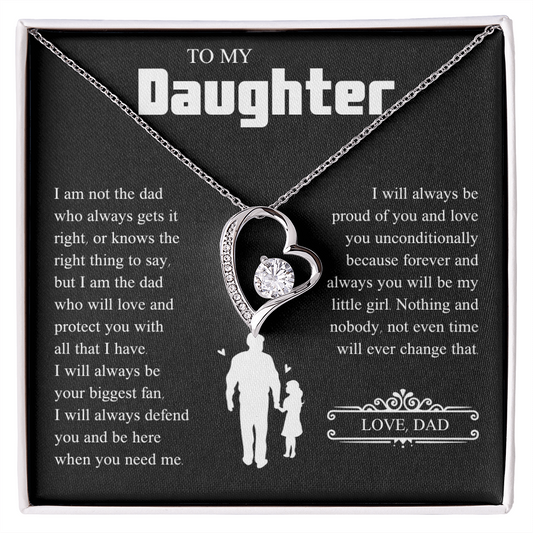 To My Daughter | From Dad with Love | Forever Love Necklace