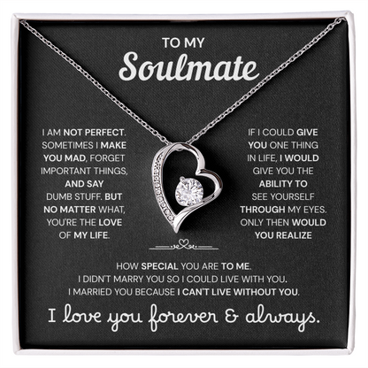To My Soulmate | A Meaningful Love Gift | Forever Love Necklace