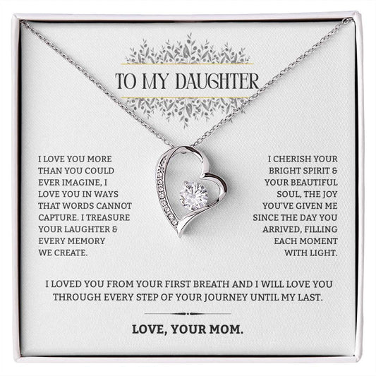 To My Daughter | A Mother's Endless Love | Forever Love Necklace