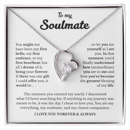 To My Soulmate | A Love Meant to Be | Forever Love Necklace